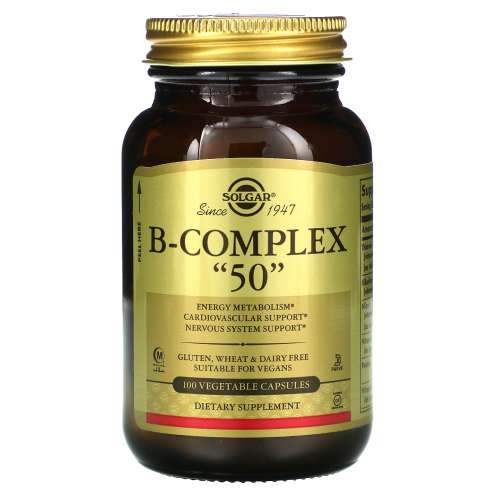 SOLGAR B-Complex "50" - B-Komplex "50", 100 kapslí
